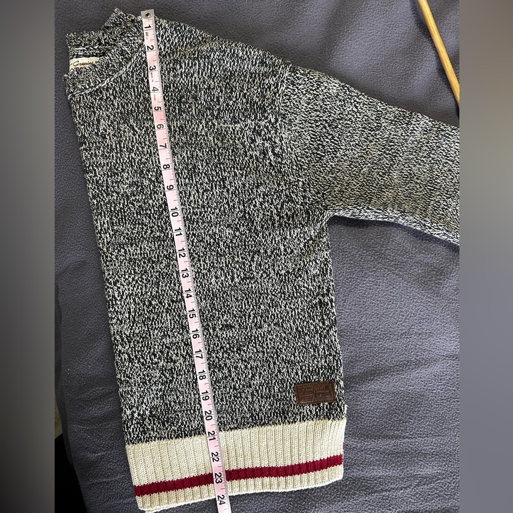 Roots Cabin Crew Neck Sweater Boxy Iconic Canada Large - Picture 7 of 7